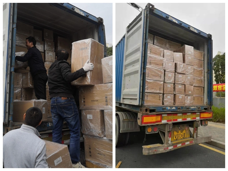 solar pump inverter full loaded 30ft containers